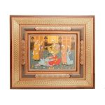 Decorative Painting Khatam Frame | Hand Painting Miniature | HM6101