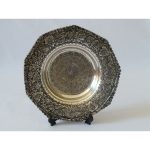 Hand Engraving on Sliver Plated Bowl Plate - HG2004