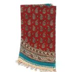 Round Tablecloth | Hand Printed Ghalamkar | HGH7121 - Image 2