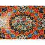 Unique Enameled Oval Dish (Custom Bird & Flower Design) - HE3026 - Image 2